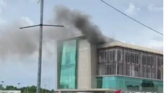 Diduga Konsleting Listrik, Gedung Rektorat Politeknik Pariwisata Palembang Terbakar