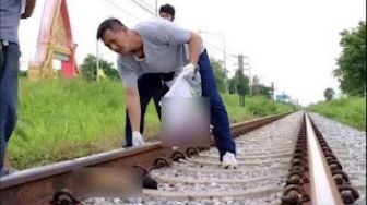 Mabuk dan Pingsan di Atas Rel, 2 Kaki Pria Ini Putus Terlindas Kereta Api