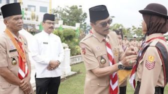18 Pramuka Lima Puluh Kota Menuju Jambore Nasional di Cibubur