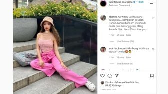 Unggah Foto Terbaru dengan Pakaian Serba Pink, Lucinta Luna Dibilang Mirip Barbie