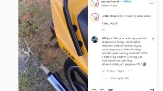 Video Knalpot Sepeda Motor Penuh dengan Air, Ternyata Ulah Seorang Bocah yang Kedapatan Pegang Gayung