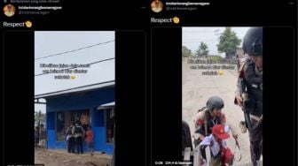 Belikan Jajan hingga Antar Anak-anak ke Sekolah, Aksi Sekelompok Brimob Ini Bikin Publik Adem