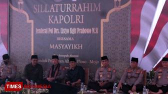 Kapolri Jenderal Listyo Sigit Prabowo Silaturahmi ke Ponpes di Kediri, Minta Bantuan Ulama