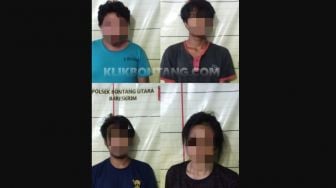 Pesta Sabu di Kelurahan Api-api, 3 Pria dan 1 Wanita Diringkus: Ancaman Minimal 4 Tahun