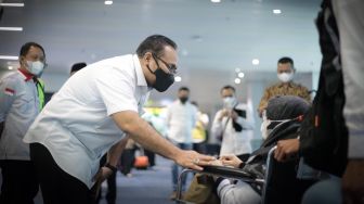 Menag Sambut Petugas Haji 2022, Sampaikan Apresiasi atas Keikhlasan Layani Jemaah
