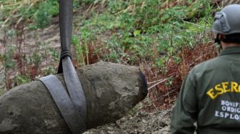 Bom Peninggalan Perang Dunia I Ditemukan di Sungai Malang