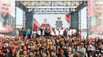 Ribuan Relawan Berkumpul di Makassar, Deklarasi Ganjar Pranowo Calon Presiden 2024