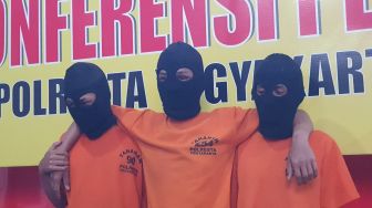 Tiga Pelaku Kejahatan Jalanan di Jogja Diringkus Polisi, Pelaku Sudah Berencana Cari Musuh