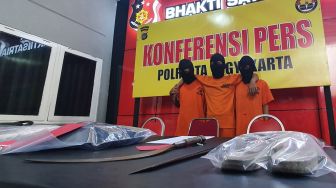 Tiga Pelaku Kejahatan Jalanan di Jogja Ditangkap, Satu Orang Positif Konsumsi Obat-obatan Terlarang