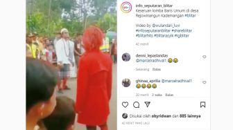 Viral Lomba Baris Berbaris Cosplay Gus Samsudin dan Pesulap Merah di Blitar, Pakai Yel-yel "KTP"