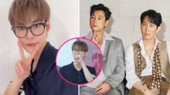 Gemas, Begini Reaksi Doyoung NCT Bertemu dengan Dua Aktor Senior Idolanya