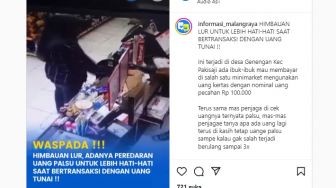 Viral Ibu-ibu Bayar Belanjaan di Minimarket Malang Pakai Uang Palsu, Beruntung Kasirnya Tahu