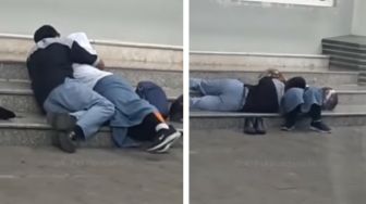 Geger Video Sepasang Pelajar Berseragam Peluk-pelukan di Halaman Masjid, Netizen Murka: Nikahin Aja!
