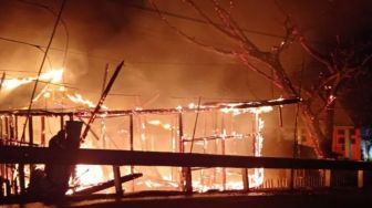 Kantor KPU Tana Tidung Kalimantan Utara Terbakar
