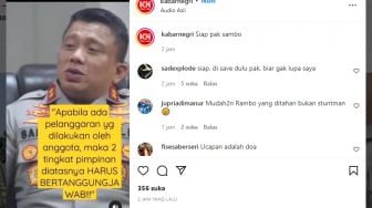 Ucapan Irjen Ferdy Sambo Viral di IG, Singgung Soal Pimpinan Harus Bertanggung Jawab, Warganet: Ucapan adalah Doa