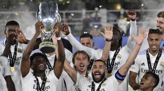 Real Madrid Juara Piala Super Eropa, Carlo Ancelotti Langsung Tebar Sesumbar: Kami Masih Lapar Gelar!