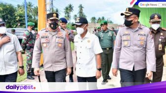 Bersama Kapolda, Bupati Pohuwato Tinjau Pelaksanaan Pilkades Serentak