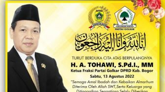 Ketua Fraksi Partai Golkar DPRD Bogor Ahmad Tohawi Meninggal Dunia