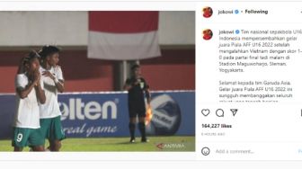 Bangga, Jokowi Anggap Keberhasilan Indonesia Juara Piala AFF U-16 sebagai Kado HUT Ke-77 RI