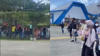 Viral! Punya Pengaruh dan Berkesan, Mahasiswa KKN Ini Diantar Satu Kampung ke Bandara saat Perpisahan