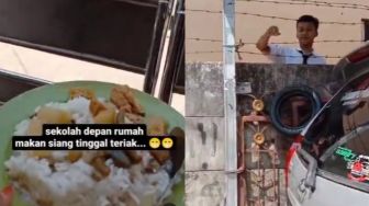 Sekolah di Depan Rumah, Bocah Ini Minta Makan Siang Tinggal Teriak