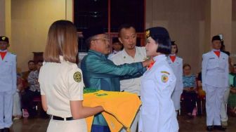 Wakil Bupati Morowali Utara Kukuhkan Anggota Paskibraka Tahun 2022