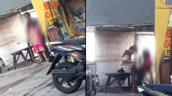 Bejat! Pria Terekam Lakukan Perbuatan Cabul di Pinggir Jalan pada Bocah Perempuan, Ditegur Malah Marah