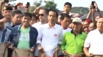 Momen Jokowi Asik Ikut Lomba 17 Agustus Viral Lagi, Publik: yang Ikut Ketar-ketir Ngalahin Presiden