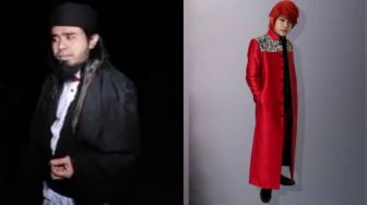 Viral Pasukan Gerak Jalan Pakai Kostum Ala Gus Samsudin, Komandannya Berkostum Pesulap Merah