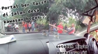Geger Jalan Desa di Bogor Diportal dan Dikenakan Tarif, Pengguna Diminta Uang Rp 5000 Baru Bisa Lewat