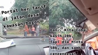 Viral, Aksi Pungli Diduga Dilakukan Warga kepada Pengendara yang Hendak Melintas, Warganet Sorot Hal Ini