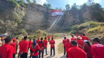 PDIP Pasuruan Gelar Upacara di Galian C, Bentuk Sindiran Sebab Dibiarkan Terbengkalai Tak Juga Direklamasi