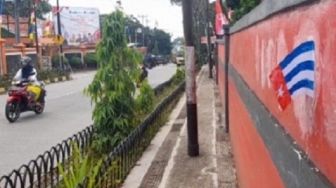 Polisi Buru Pemasang Bendera Bintang Kejora di Dekat Pusat Peringatan HUT ke-77 RI di Cianjur