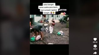 Video Viral Bocah Unyuk-unyuk Ikut Lomba Balap Karung Tak Lazim, Warganet: Kalau di Sana Aku Ketawa Sampai Pipis