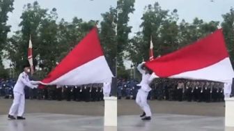 Aksi Paskibraka Ini Sigap Putar Badan Demi Merah Putih Berkibar Bikin Salut