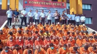 228 Tersangka Kasus Perjudian Ditangkap Polda Riau, Judi Online Mendominasi