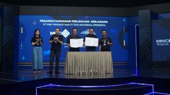 Pos Indonesia dan MNC Finance Jalin Kemitraan di Aplikasi Pembiayaan MotionCredit