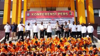 Polda Riau Obrak-Abrik Praktik Judi, 228 Orang Jadi Tersangka