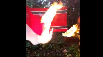 Video Viral Bendera Merah Putih Dibakar, Ada Poster: Bangsa Aceh Menolak HUT RI