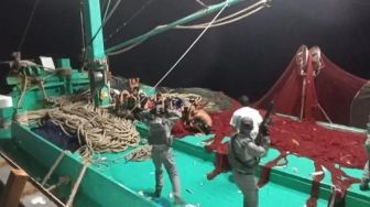 Kapal Ikan Berbendera Vietnam Ditangkap di Perairan Natuna Utara