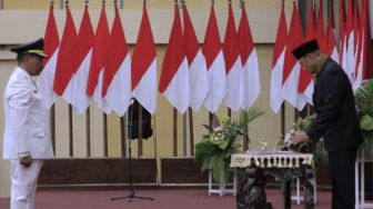George Hadjoh Dilantik Sebagai Penjabat Wali Kota Kupang