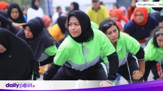 Persani Labuhanbatu Gelar Senam dan Ajak Hidup Sehat