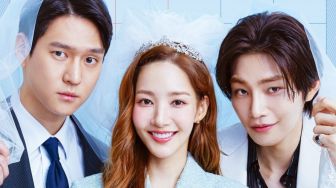 tvN Rilis Poster Love in Contract: 1 Pengantin Wanita, 2 Pengantin Pria?