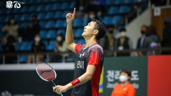 Japan Open 2022: Menang, Jonatan Christie Melaju ke Babak 16 Besar