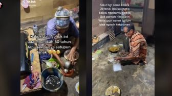 Kehidupan Sederhana Kakek Nenek, Menikah 50 Tahun tapi Rajin Sedekah, Netizen: The Real Orang Kaya