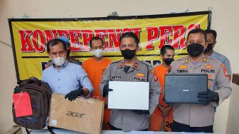 Gunakan Punci Palsu Bobol Rumah Kontrakan di Glagahsari, Dua Pencuri Laptop Diamankan Polisi