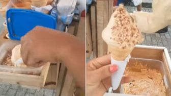 Viral Aksi Penjual Es Krim Ini Layani Pembeli Bikin Geleng Kepala: 4 Sehat 5 Sekarat