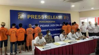 Promosi Situs Judi Online Dua Pemuda di Sumsel Ditangkap