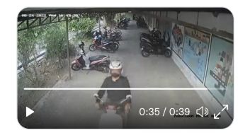 Maling Motor di Sebuah SMA di Godean Terekam CCTV, Polisi Buru Pelaku