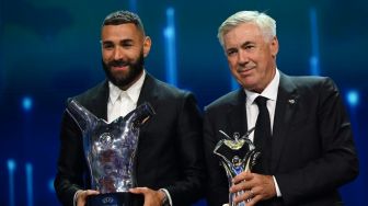 Daftar Pemenang Penghargaan UEFA Awards 2021-2022: Karim Benzema dan Carlo Ancelotti Sabet Pemain dan Pelatih Terbaik